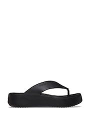 Crocs Black Getaway Platform Flip Flops - Image 1 of 5