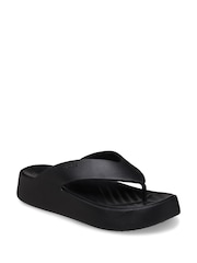 Crocs Black Getaway Platform Flip Flops - Image 2 of 5