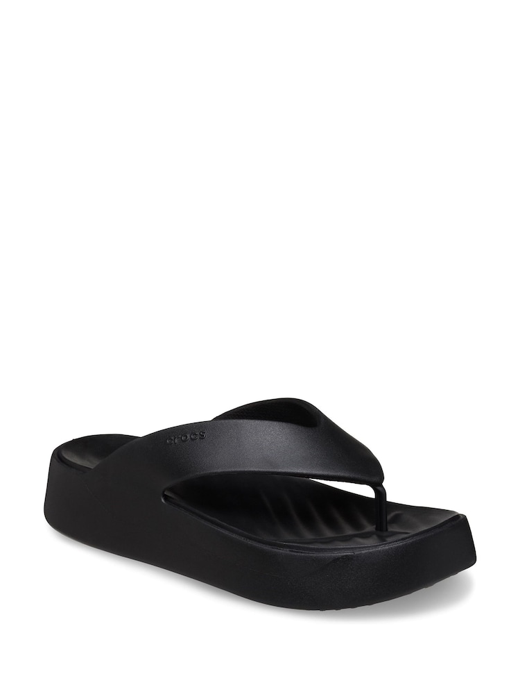 Crocs Black Getaway Platform Flip Flops - Image 2 of 5