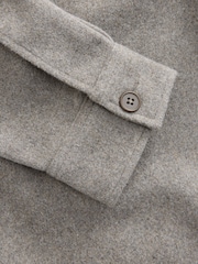 Grey Twin Pocket Shacket Overshirt with Wool - Image 11 of 12