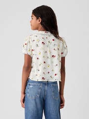 Gap Cream DÔEN Floral Blouse (Kids) - Image 2 of 5