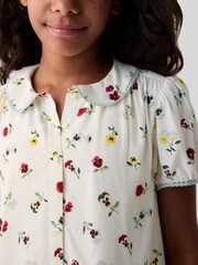 Gap Cream DÔEN Floral Blouse (Kids) - Image 3 of 5
