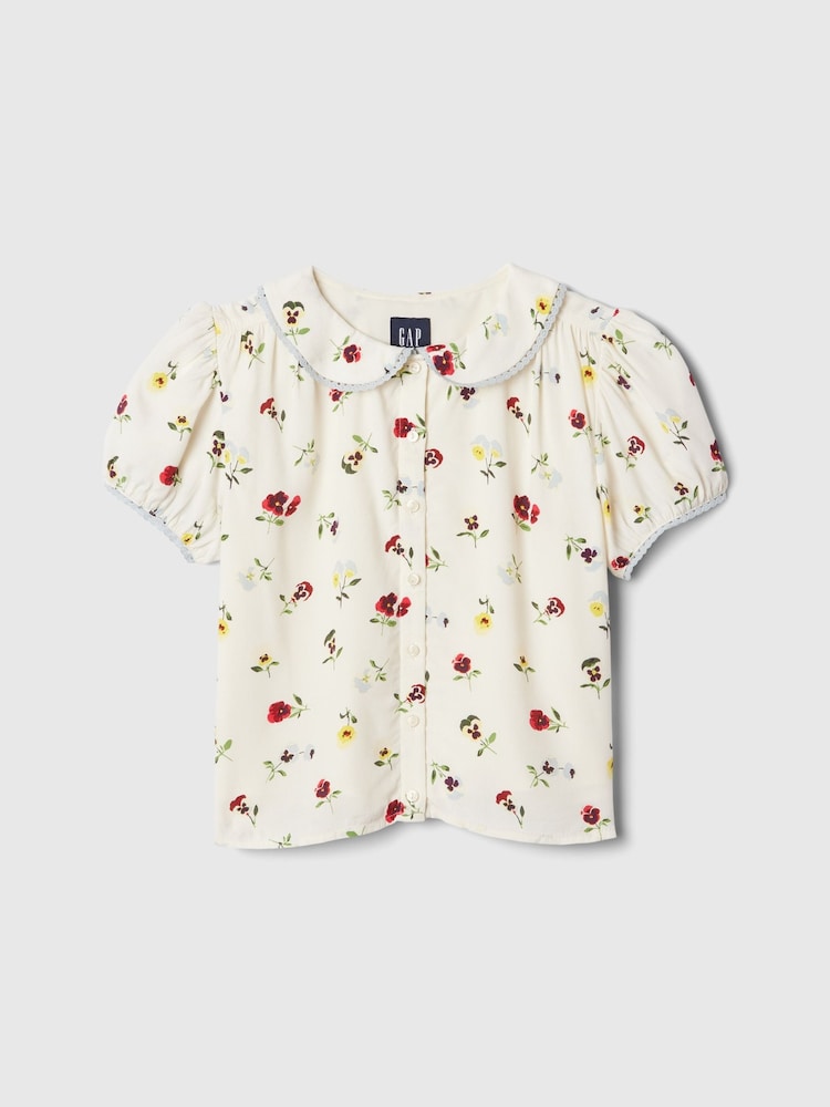 Gap Cream DÔEN Floral Blouse (Kids) - Image 5 of 5