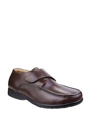 Fleet & Foster Fred Dual Fit Brown Moccasins - Image 3 of 4