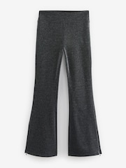 Silver Metallic Power Sculpting Ponte Flare Leggings - Image 7 of 9