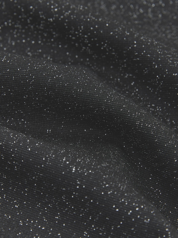 Silver Metallic Power Sculpting Ponte Flare Leggings - Image 9 of 9