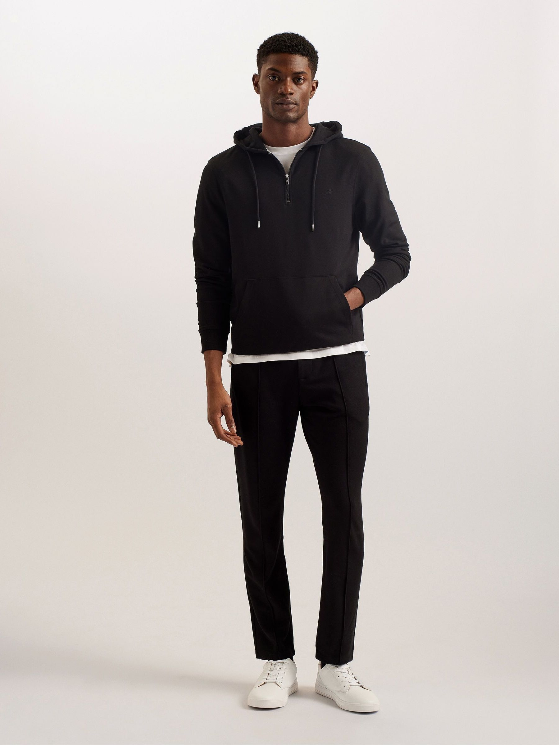 韓国 ファッション通販 Ted Buy Baker Next from Hoodie Zip Quarter Caproe Black トップス