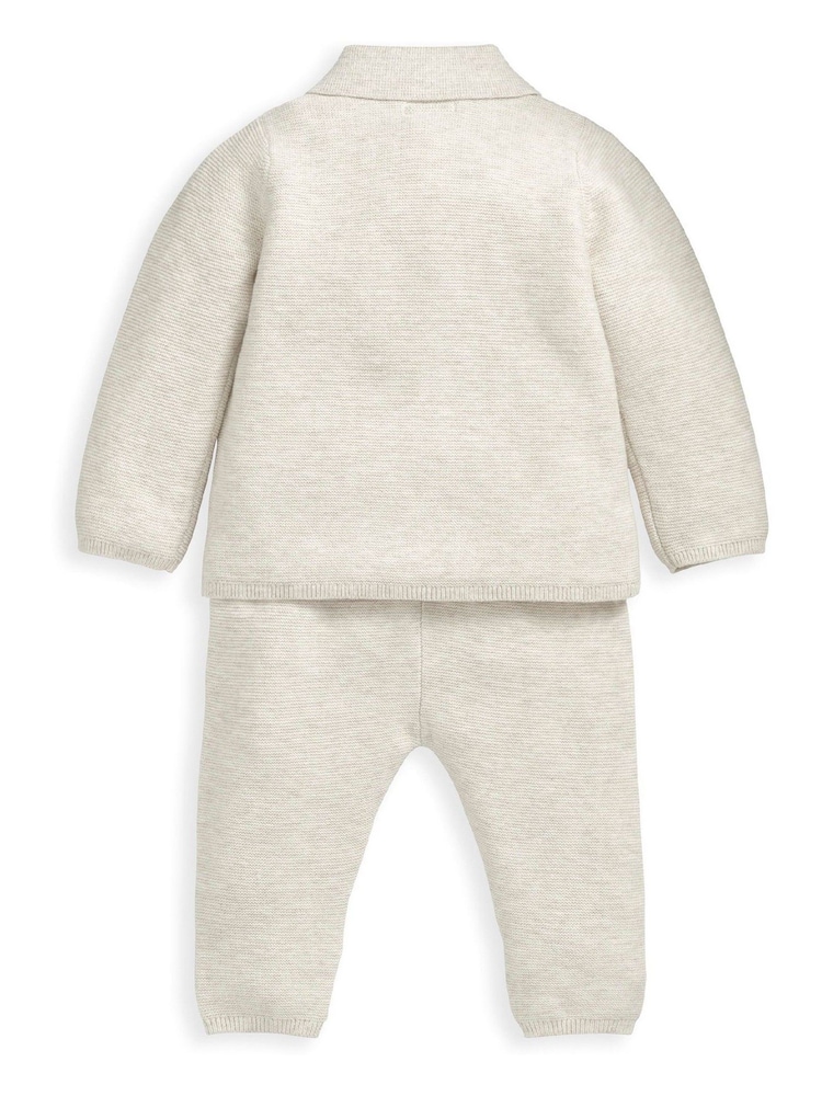 Mamas & Papas 2 Pieces Oatmeal 100% bombažna pletenina - Slika 2 iz 4 Mamas & Papas 2 Pieces Oatmeal 100% bombažna pletenina - Slika 2 iz 4