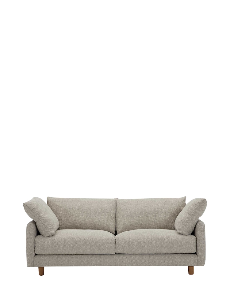 Barker and Stonehouse Brown Larkin Boucle 3 Seater Sofa - Image 2 of 6