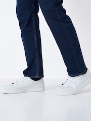 Crew Clothing White Leather Trainers - Image 1 of 4
