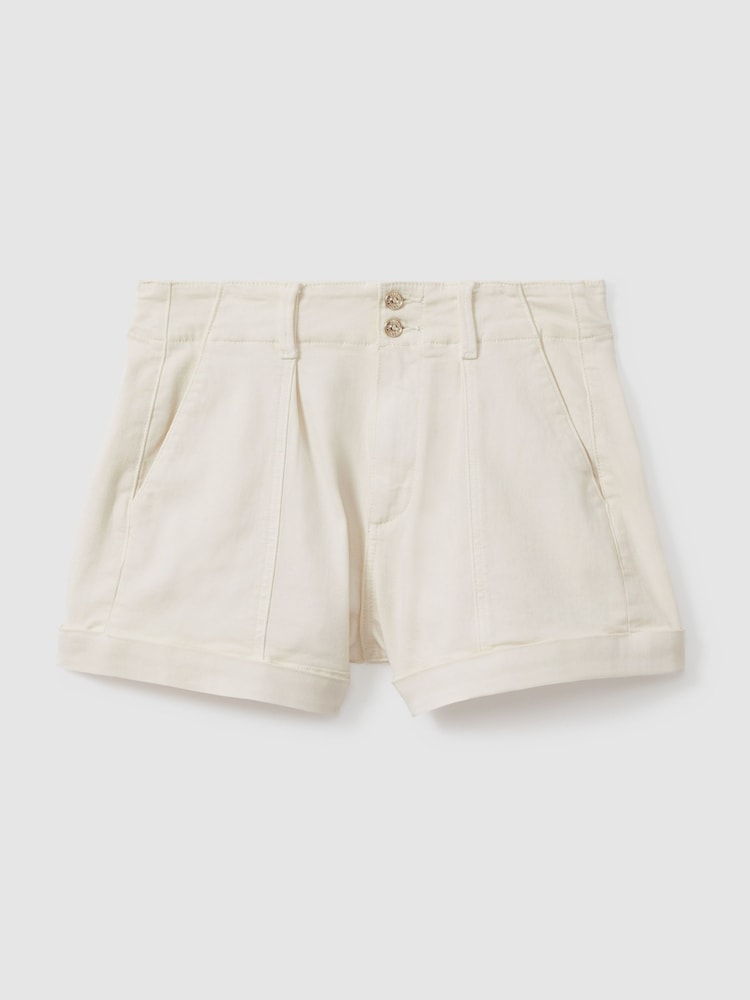 Paige High Rise Shorts With Turned-Up Hems - Image 1 of 5