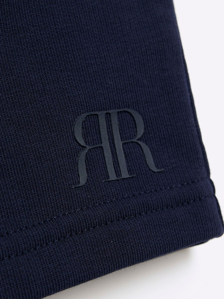 River Island Blue Boys 100% Cotton Shorts 2 Pack - Image 3 of 4