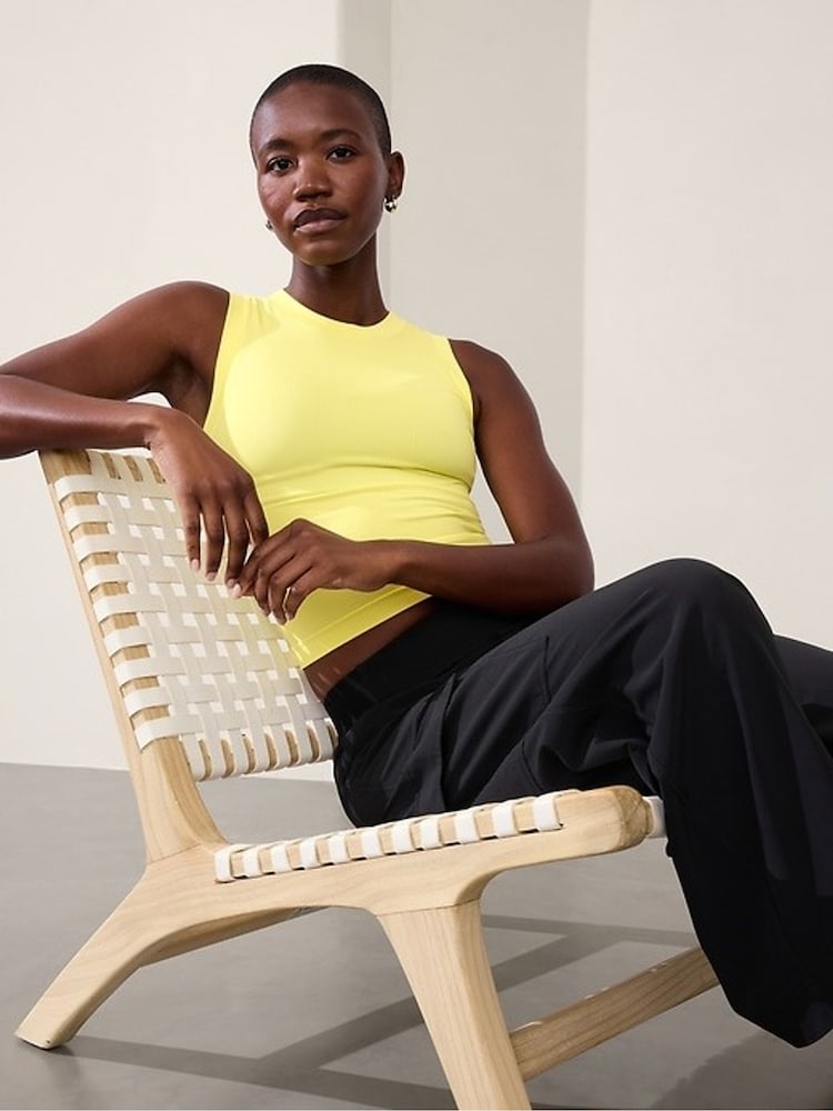 Athleta Yellow Renew Seamless Muscle Tank Top - Image 1 of 2