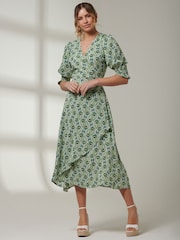 Jolie Moi V-Neck High Low Midi Dress - Bild 6 von 7
