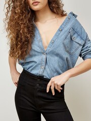 Apricot Black Rosa High Waisted Pintuck Flare Trousers - Image 2 of 4