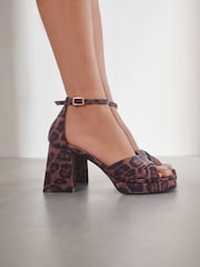 Animal Forever Comfort® Flare Platform Sandals - Image 1 of 8