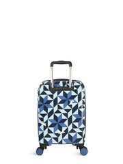Radley London Blue Marquetry Radley 4 Wheel Carry On Bag - Image 2 of 5