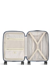 Radley London Blue Marquetry Radley 4 Wheel Carry On Bag - Image 4 of 5