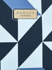 Radley London Blue Marquetry Radley 4 Wheel Carry On Bag - Image 5 of 5