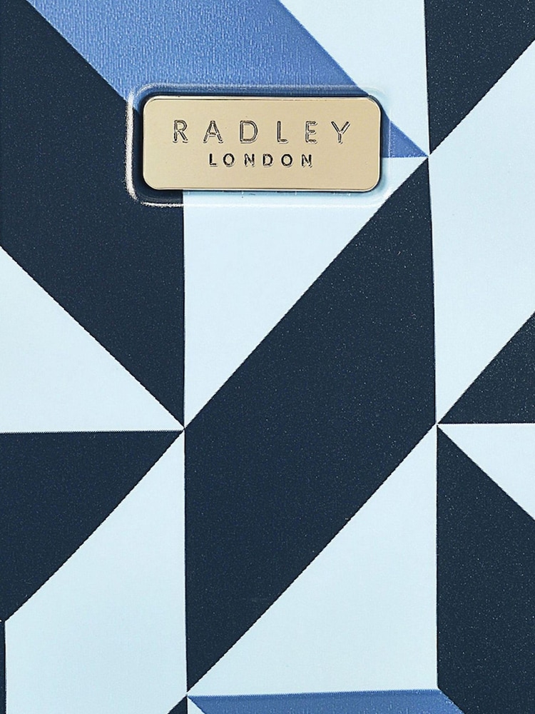 Radley London Blue Marquetry Radley 4 Wheel Carry On Bag - Image 5 of 5