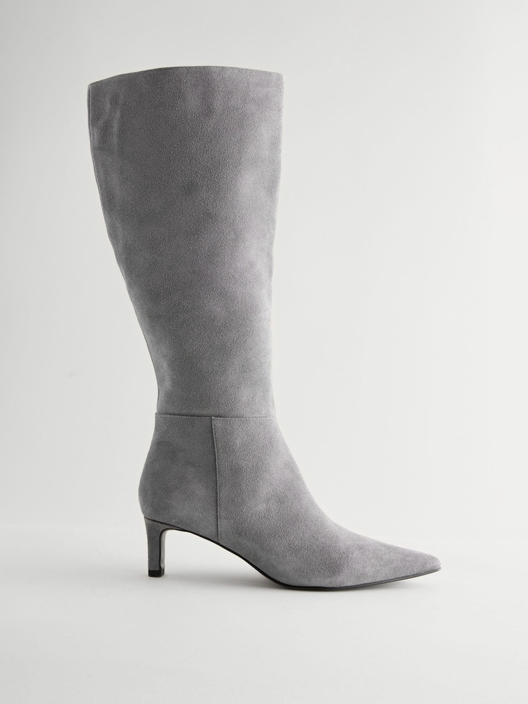 Cuir gris - Forever Comfort® Bottes à talons skinny à hauteur du genou - Image 5 of 8