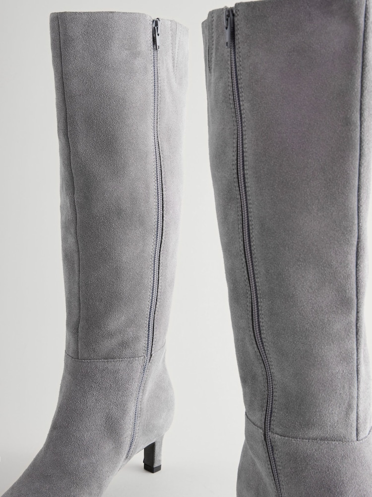 Cuir gris - Forever Comfort® Bottes à talons skinny à hauteur du genou - Image 6 of 8