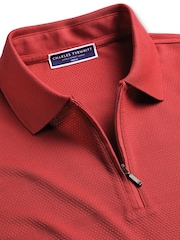 Charles Tyrwhitt Pink Cool Popcorn 100% Cotton Polo Shirt - Image 5 of 6