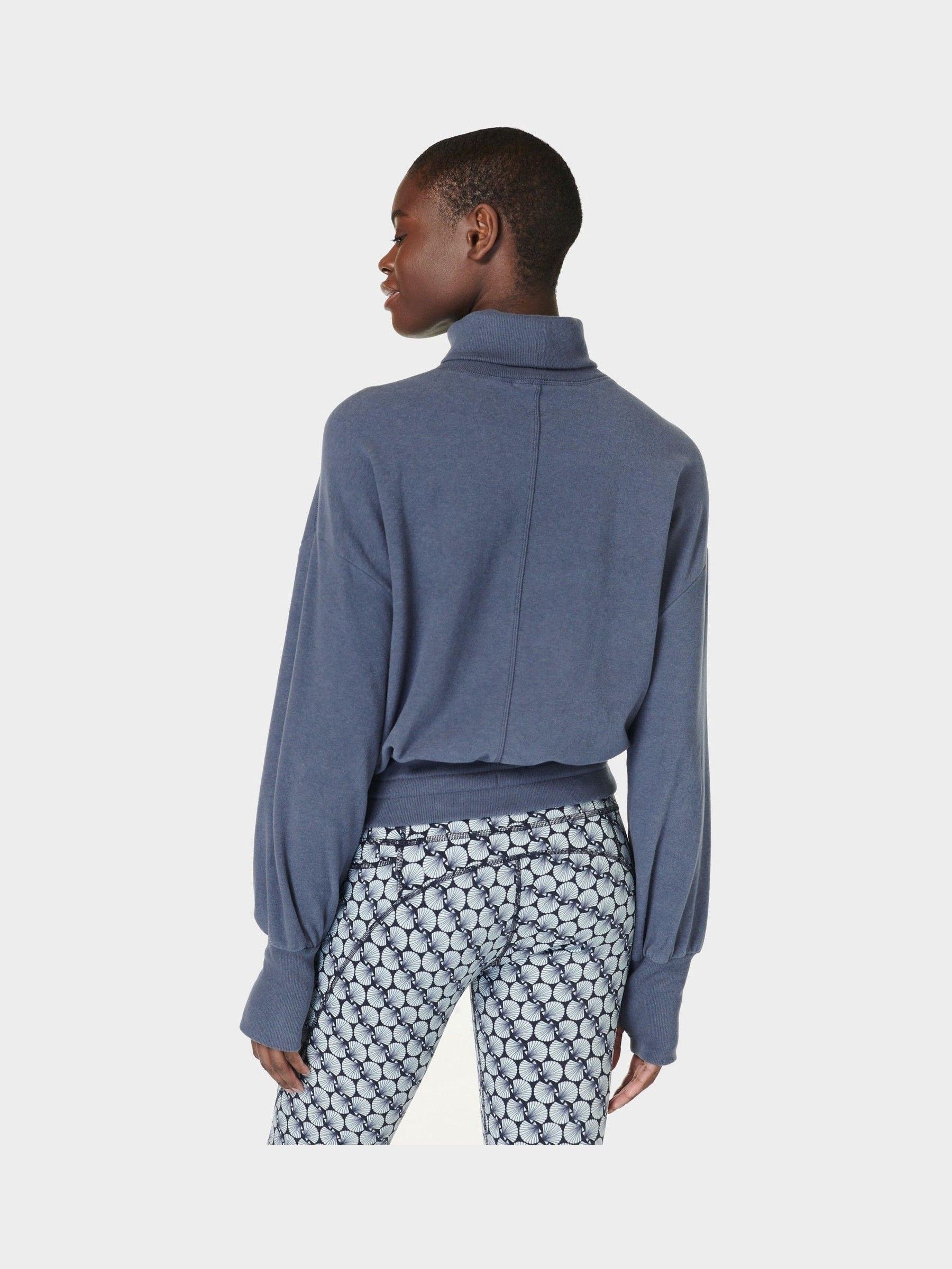 Buy Sweaty Betty Endless Blue Melody Luxe Fleece Pullover Jumper from Next Luxembourg