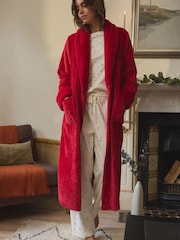 Red Supersoft Dressing Gown - Image 4 of 6