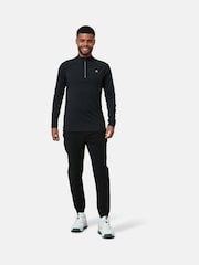 Gym + Coffee Black Black Mens Relentless Quarter Zip Sweatshirt - Image 1 of 5