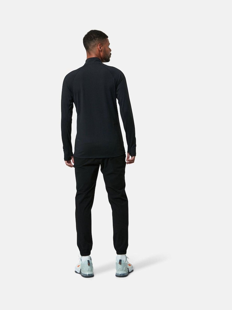 Gym + Coffee Black Black Mens Relentless Quarter Zip Sweatshirt - Image 2 of 5