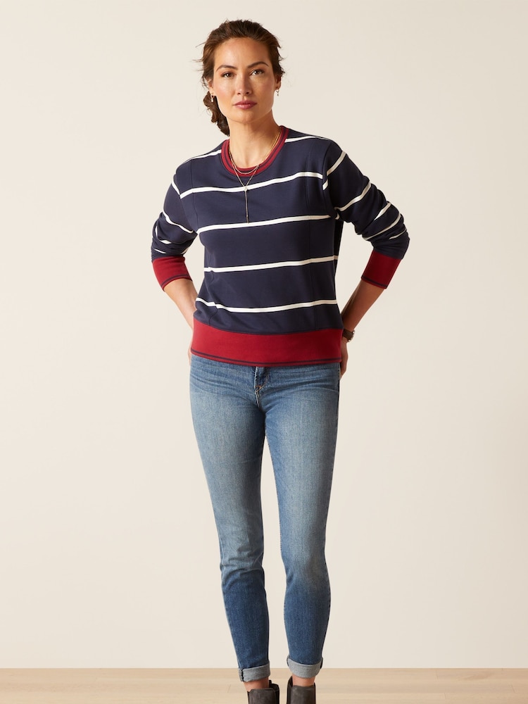Ariat Blue Tedstock Sweatshirt - Image 1 of 4