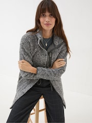FatFace Hadley Grey Fleece Jacket - Image 4 of 7