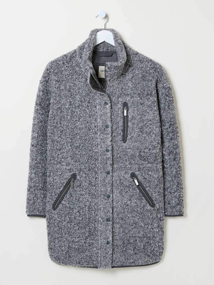 FatFace Hadley Grey Fleece Jacket - Image 7 of 7 FatFace Hadley Grey Fleece Jacket - Image 7 of 7