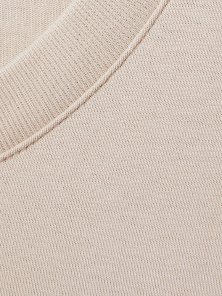 Reiss Stone Cassie Oversized Cotton Crew Neck T-Shirt - Image 5 of 5