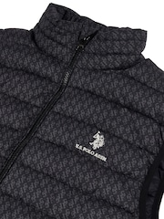 U.S. Polo Assn. Black Monogram Mens Quilted Gilet - Image 7 of 7