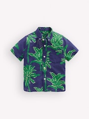 Boden Green Cotton Linen Shirt - Image 1 of 3