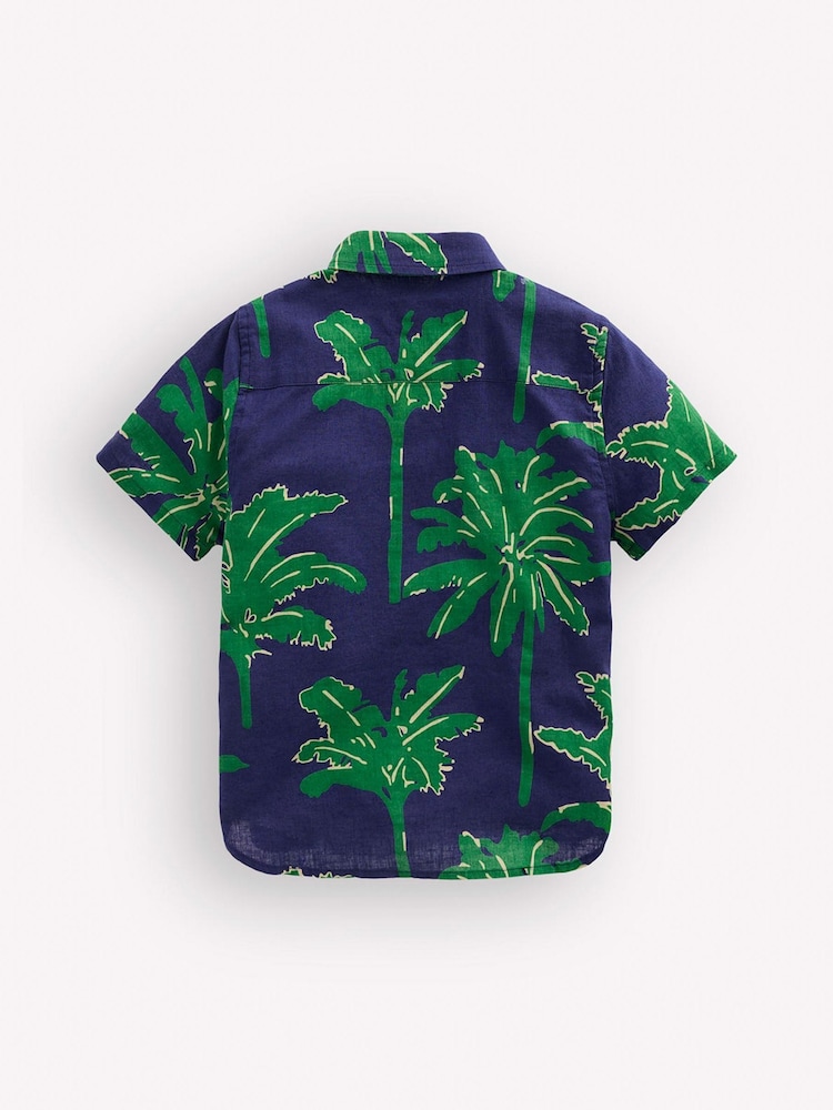 Boden Green Cotton Linen Shirt - Image 2 of 3 Boden Green Cotton Linen Shirt - Image 2 of 3