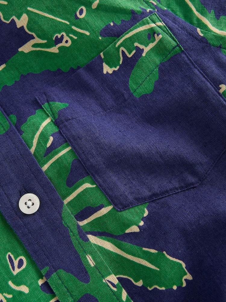 Boden Green Cotton Linen Shirt - Image 3 of 3 Boden Green Cotton Linen Shirt - Image 3 of 3