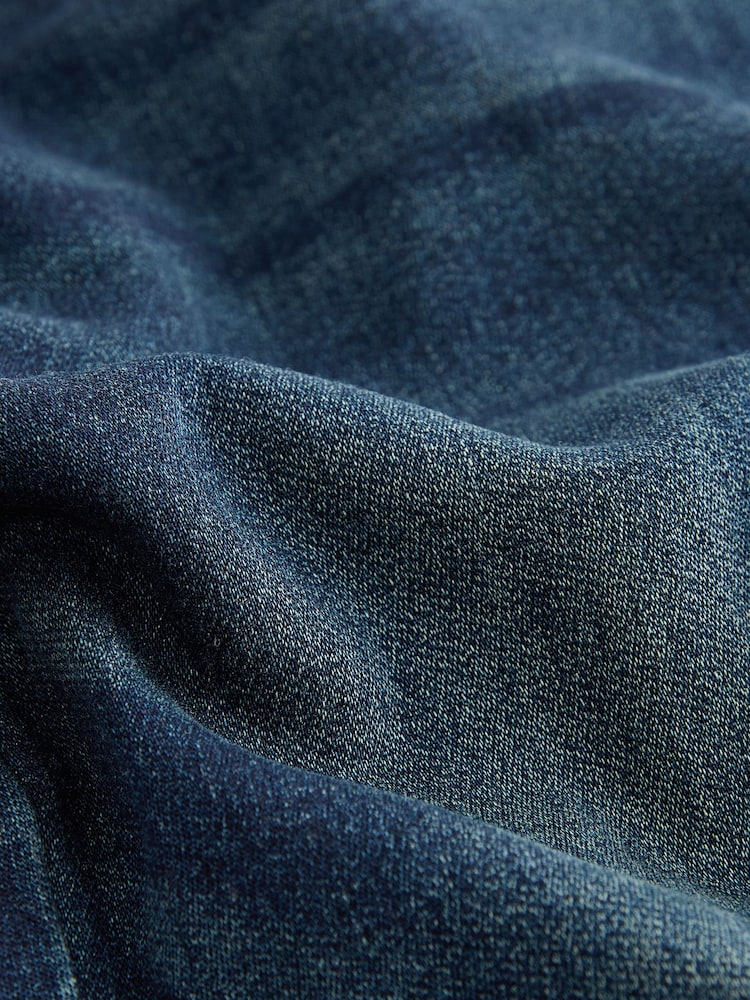 Inky Blue Cargo Jeans With Elasticated Waist (3-16yrs) - Image 3 of 5
