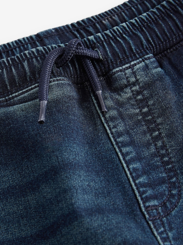 Inky Blue Cargo Jeans With Elasticated Waist (3-16yrs) - Image 4 of 5
