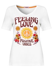 Joe Browns White Positive Vibes Affirmation Slogan Crew Neck Graphic T-Shirt - Image 5 of 5