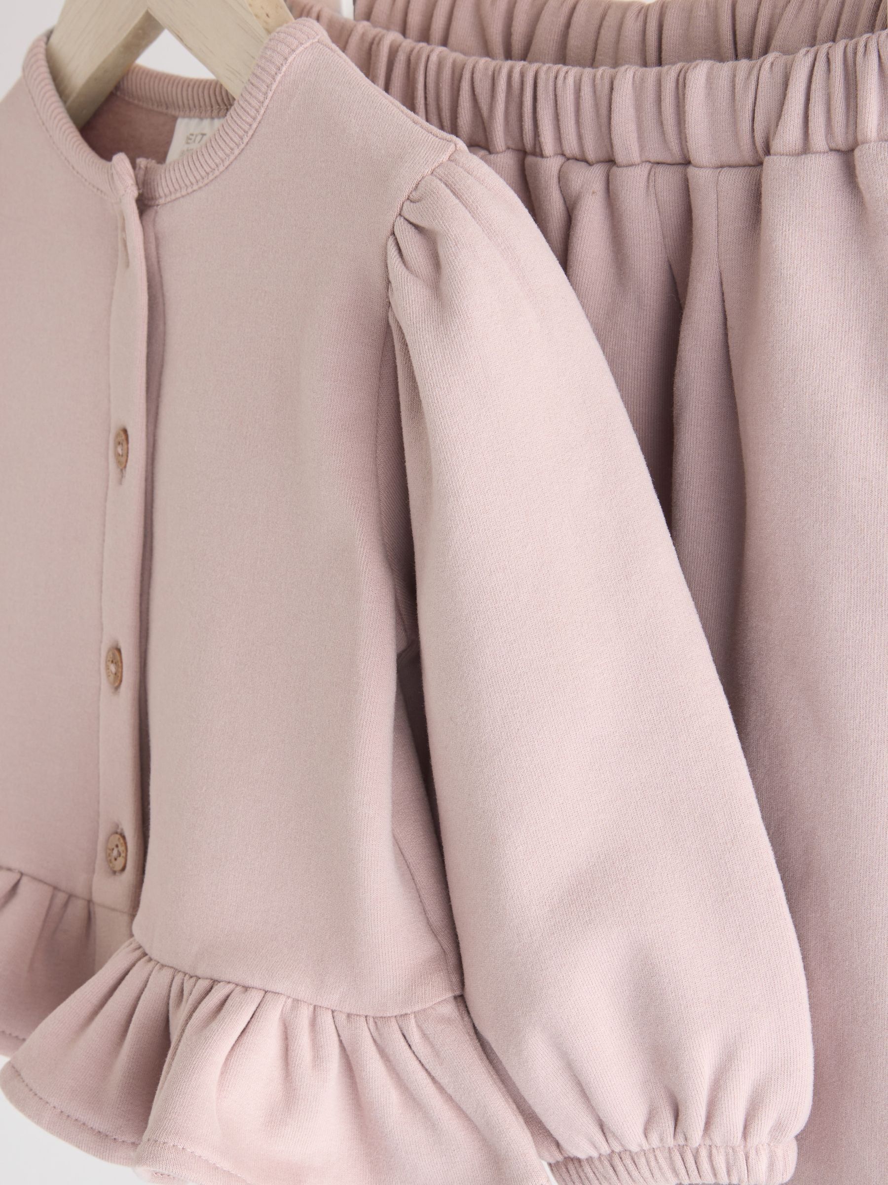 Next：日本 モーブパープル - フリルヘム ベビー スウェット