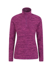 Mountain Warehouse Dark Purple Womens Snowdon Melange Fleece - Image 1 of 4