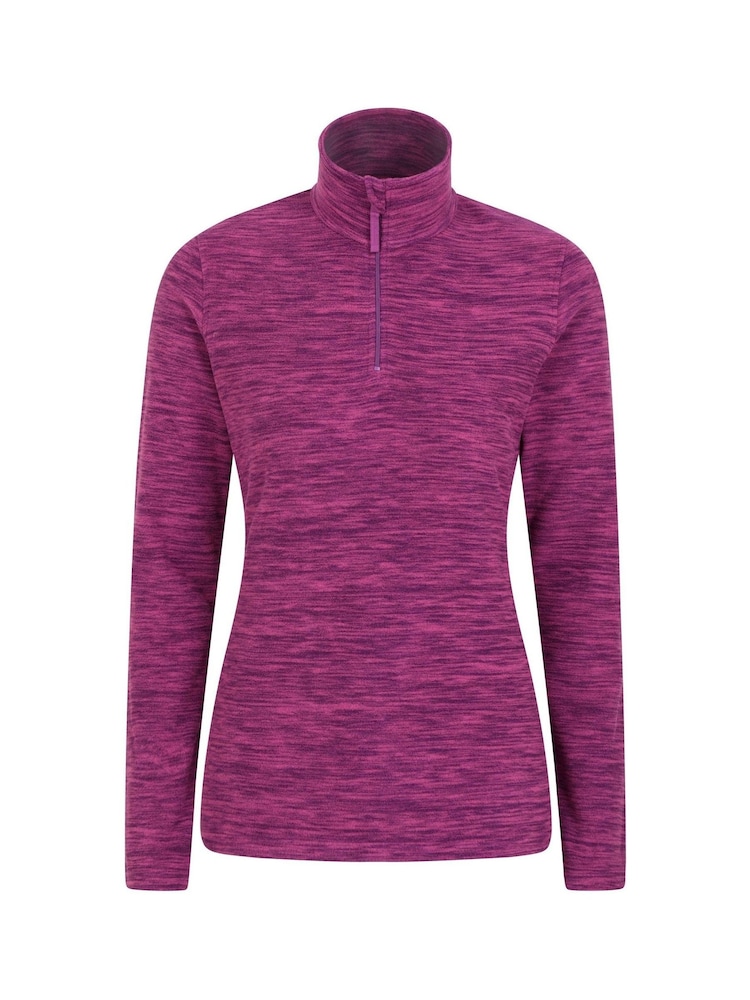 Mountain Warehouse Dark Purple Womens Snowdon Melange Fleece - Image 1 of 4