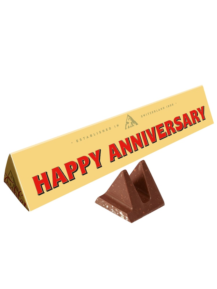 Toblerone Chocolate 360G Happy Anniversary Bar - Image 2 of 2 Toblerone Chocolate 360G Happy Anniversary Bar - Image 2 of 2