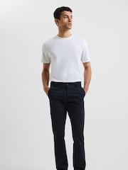 French Connection Blue Stretch Chino Trousers - Image 2 of 4