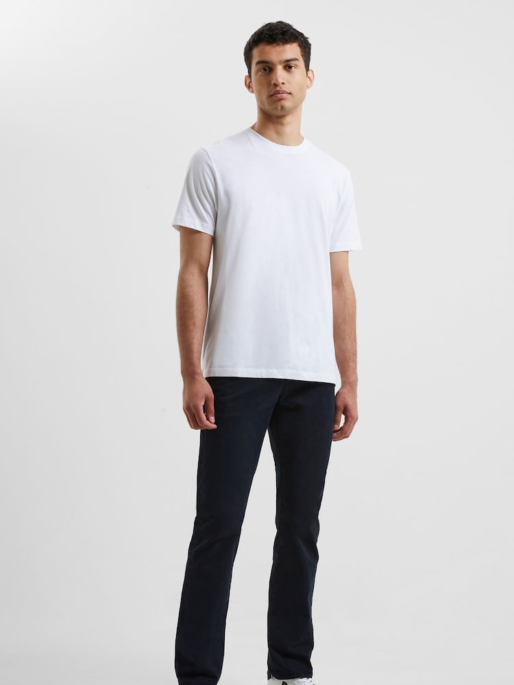 French Connection Blue Stretch Chino Trousers - Image 3 of 6