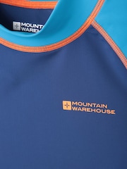 Mountain Warehouse Blue Kids Long Sleeved Rash Vest - Image 4 of 4
