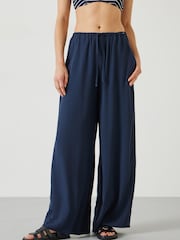 Hush Blue Lyra Tie Waist Trousers - Image 2 of 5